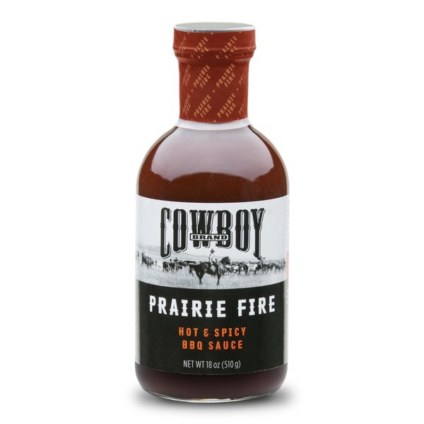 Cowboy Charcoal Prairie Fire Hot and Spicy BBQ Sauce 18 oz 83603